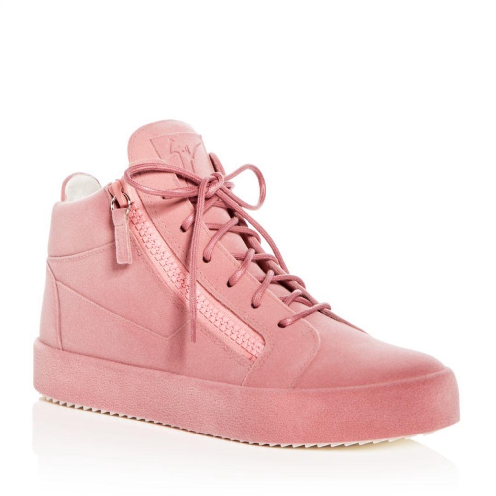 IN BOX Giuseppe Zanotti Pink Velvet sneakers
